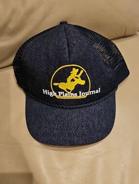 Vintage High Plains Journal Navy Trucker Hat with Yellow Logo
